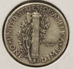 1944 Mercury Head One Dime United States Of America