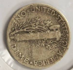 1943 Mercury Head One Dime United States Of America