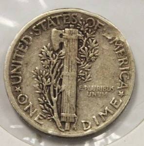 194 Mercury Head One Dime United States Of America