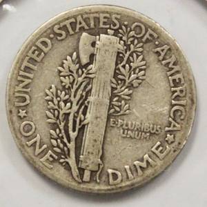 1941 Mercury Head One Dime United States Of America