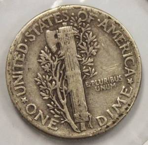 1944 Mercury Head One Dime United States Of America