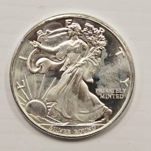 One Troy Ounce .999 Fine Silver