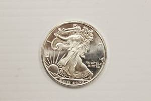 One Troy Ounce .999 Fine Silver, Silver Round
