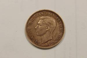 1937 King George VI, One Penny Bronze Large Coin