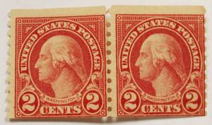 2 Cents U.S. Postage Washington Stamp Red Set Of 2 Stamps