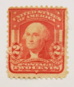 Series 1902 U.S. Postal 2 Cents George Washington Stamp Rare Find
