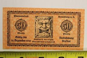 1921 Germany 50 Pfennig Uncirculated Currency