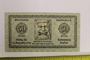 1921 Germany 50 Pfennig Uncirculated Currency