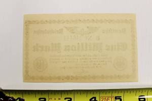 1923 Germany One Million Mark Uncirculated Currency