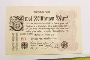 1923 Germany 3 Million Marks Uncirculated Currency