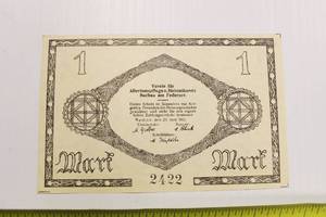 1921 Germany One Mark Uncirculated Currency