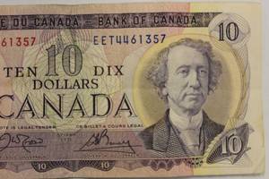 1971 Canada 10 Dollar Bill