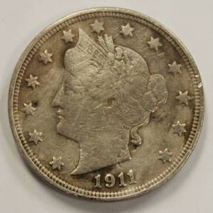 1911 USA Liberty Head 5 Cents V Nickel