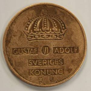 1960 Sweden Gustaf VI Adolf 5 Ore