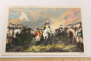Washington Praying at Valley Forge, PA & Surrender Of Cornwallis 1781, Two Vintage Postcards