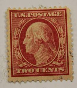 1920 Washington 2 Cents Stamp Red Stamp