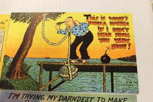 Vintage Funny Post Cards Lot Of 5 Cards