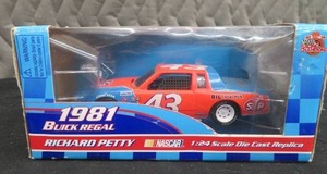 NASCAR MODEL CAR AND FLAG