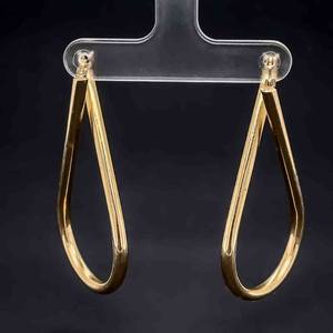 2 Extra Long Oblong Twisted Infinity Symbol Hoop Earrings in 14k Yellow Gold $950 Retail VIDEO