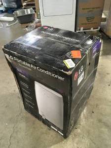 LG Electronics  14,000 BTU (10,000 BTU, DOE) Portable Air Conditioner, Dual Inverter, Quiet, Energy Eff, Wi-Fi with LCD Remote in White Customer returns Review all pictures