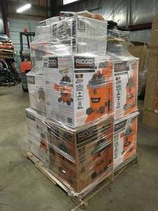 Mix lot of assorted Ridgid Shop Vacs, Various Models and Conditions Customer returns Review all pictures