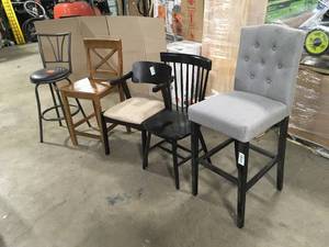 Mix Lot of Dining Chairs Customer returns Review all pictures