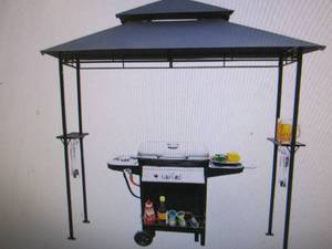 lot 22 image: BBQ Grill Gazebo 8 x 5 Barbecue Can...
