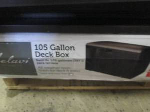 lot 24 image: 105 gallon deck box open box ...