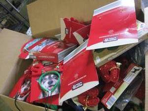 lot 39 image: box of overstock dog clothes ...