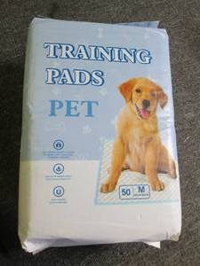 lot 46 image: pet training pads 50 medium ...