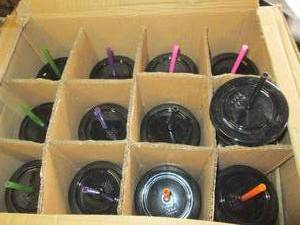 lot 73 image: case of 12 18 oz light up tumblers...