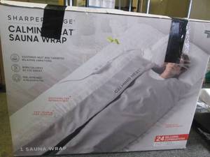 lot 74 image: calming heat sauna wrap open box un...