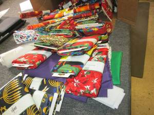lot 78 image: box of fabric ...
