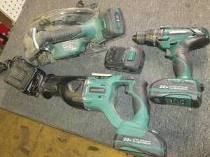 lot 140 image: masterforce 20 volt flex power saw,...