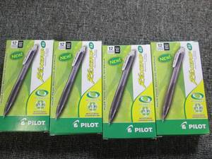lot 155 image: 4 boxes of 12 pilot rexgrip mechani...