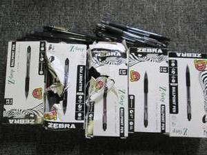 lot 157 image: lot of zebra black pens ...