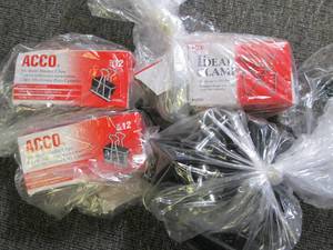 lot 162 image: lot of binder clips and idea clamp...