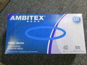 lot 171 image: case of 10 packages of 100 lg vinyl...