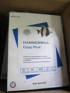 lot 174 image: 5 reams of hammermill copy plus 8.5...