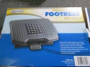 lot 176 image: kantek premium adjustable foot rest...