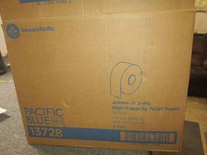 lot 198 image: case of 8 rolls of pacific blue jum...
