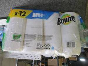 lot 202 image: package of bounty paper towels some...