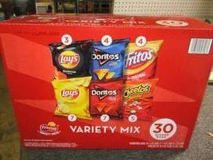 lot 216 image: frito lay variety pack 30 bigger pa...