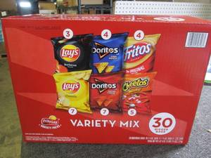 lot 217 image: frito lay variety pack 30 bigger pa...
