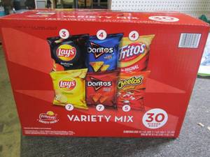 lot 218 image: frito lay variety pack 30 bigger pa...