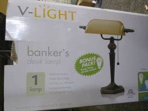 lot 231 image: v-light bankers desk lamp...