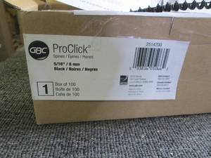 lot 252 image: case of proclick spines ...