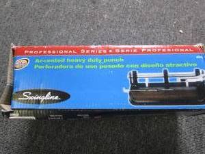lot 276 image: swingline accented heavy duty punch...