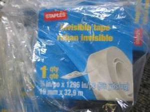 lot 288 image: 12 rolls of invisible tape ...