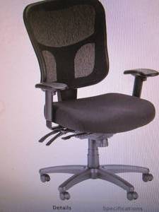 lot 297 image: Tempur-Pedic Ergonomic Mesh Swivel ...